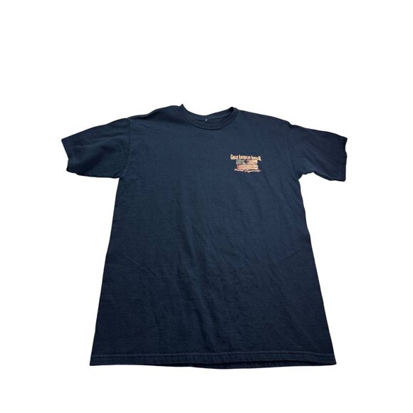 Reel Legends Great American Angler Mens Navy Graphic T-Shirt M Cotton - Picture 2 of 5